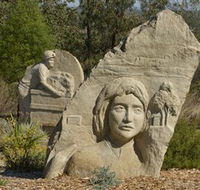 Heritage Sculptures at Pensioners Hill Lookout - Accommodation BNB
