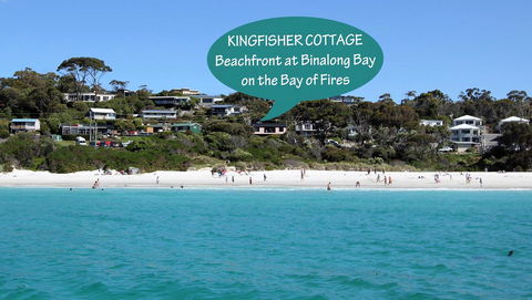 KINGFISHER COTTAGE Beachfront At The Binalong Bay - Accommodation BNB 16