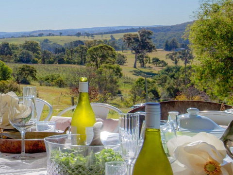 The Farmhouse - Grape Vines And Rolling Green Hills - Accommodation BNB 0