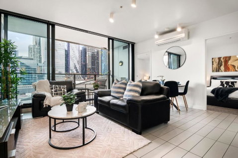 Rooftop Pool 2BR Apartment At Marvel Stadium With Free Parking - Accommodation BNB 0